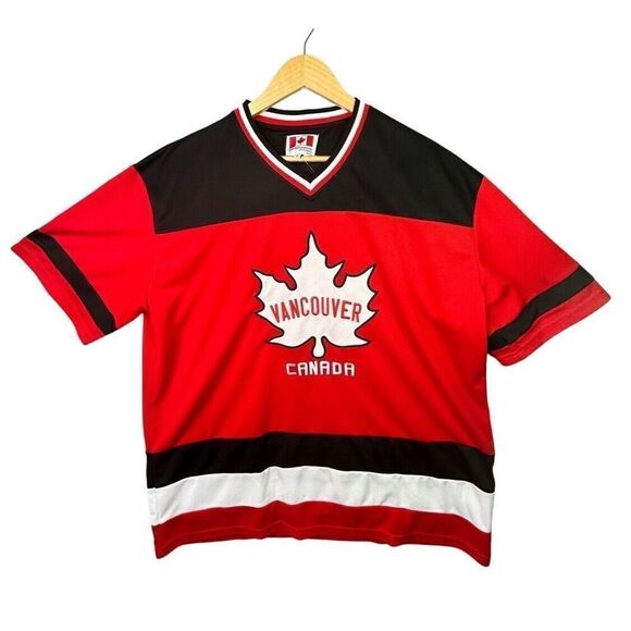West Coast Vancouver Canada Hockey Jersey Adult Red Short Sleeve - Sz XL NWT - Picture 1 of 7